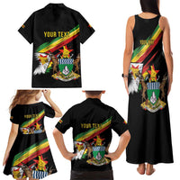 Zimbabwe Wings Flag Family Matching Tank Maxi Dress and Hawaiian Shirt Proudly Zimbabwean - Wonder Print Shop