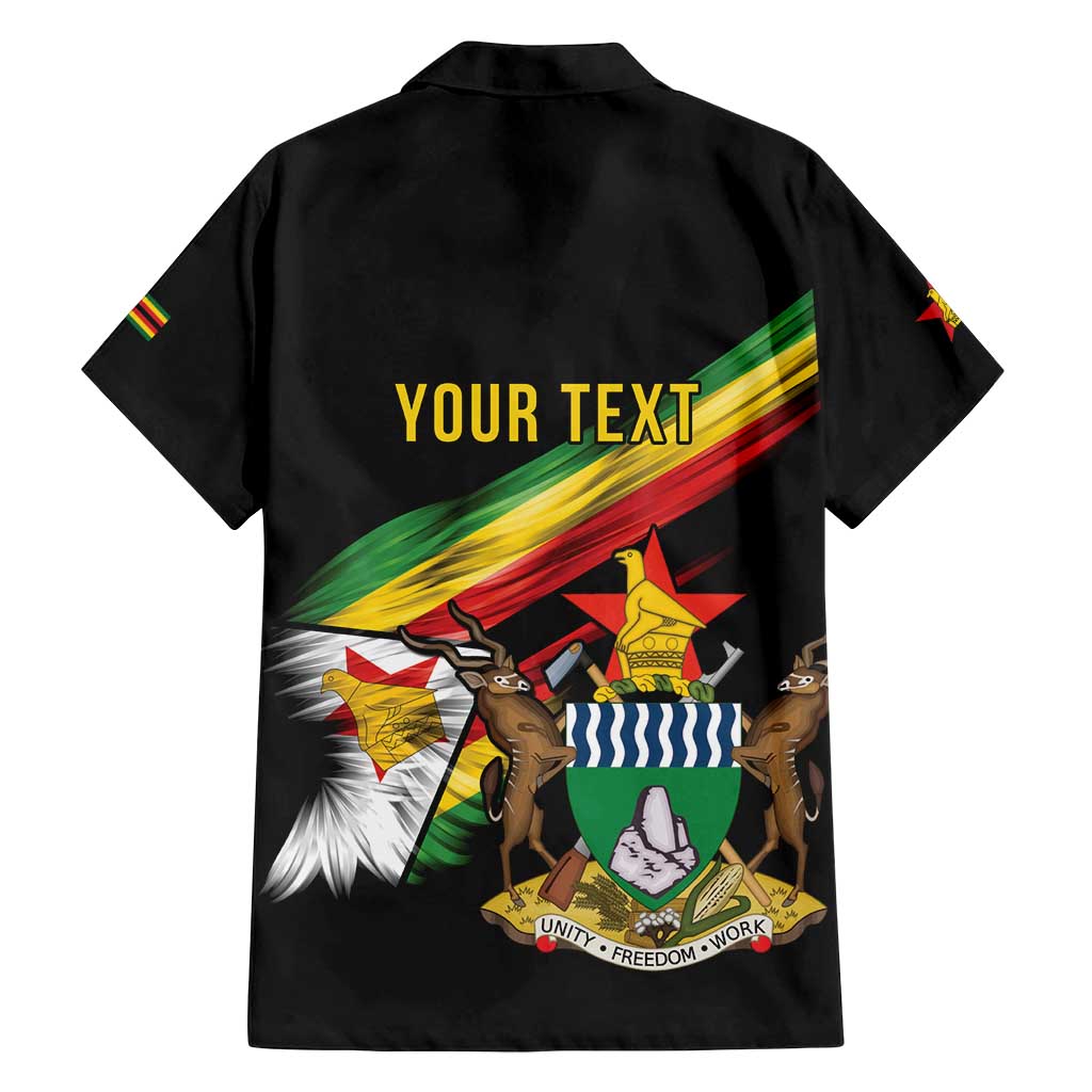 Zimbabwe Wings Flag Family Matching Tank Maxi Dress and Hawaiian Shirt Proudly Zimbabwean - Wonder Print Shop