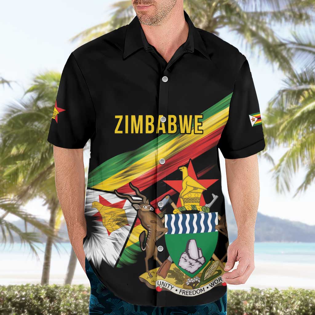 Zimbabwe Wings Flag Hawaiian Shirt Proudly Zimbabwean - Wonder Print Shop