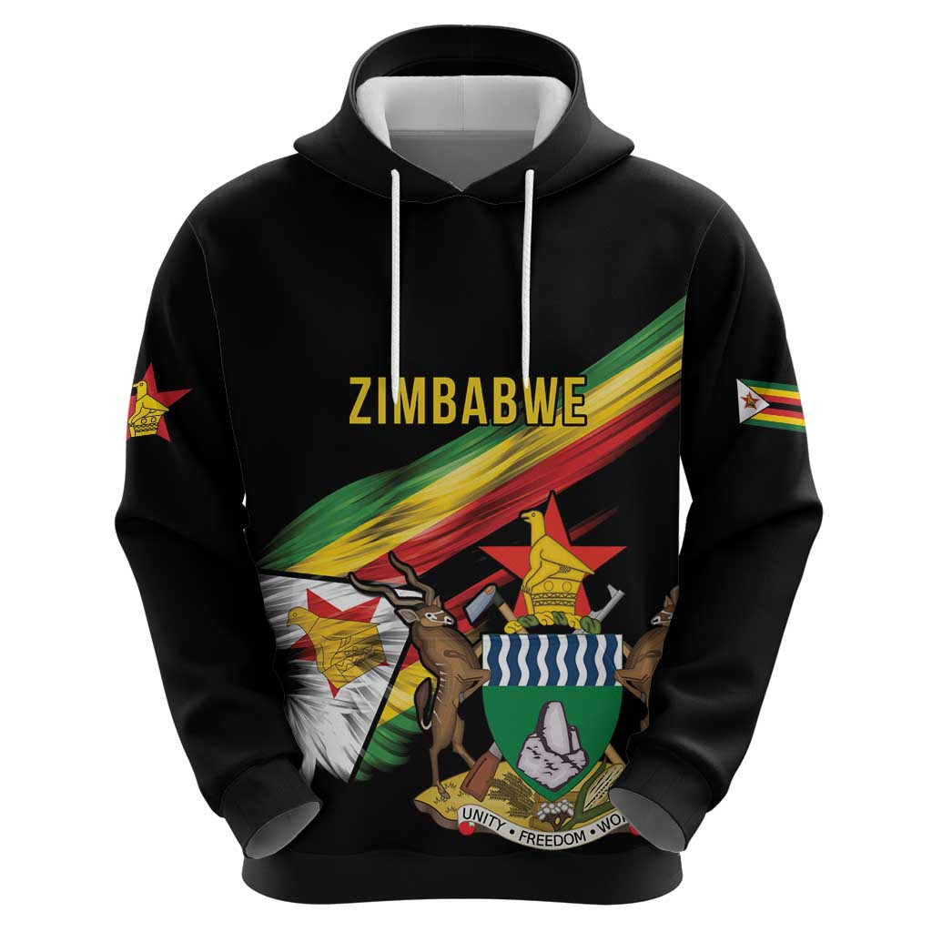 Zimbabwe Wings Flag Hoodie Proudly Zimbabwean - Wonder Print Shop