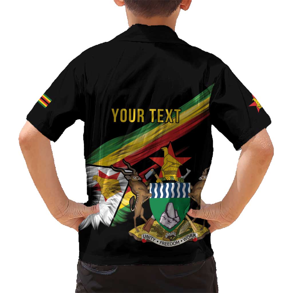 Zimbabwe Wings Flag Kid Hawaiian Shirt Proudly Zimbabwean - Wonder Print Shop