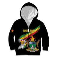 Zimbabwe Wings Flag Kid Hoodie Proudly Zimbabwean - Wonder Print Shop