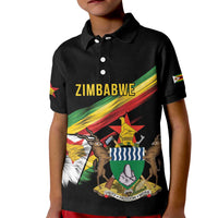 Zimbabwe Wings Flag Kid Polo Shirt Proudly Zimbabwean - Wonder Print Shop