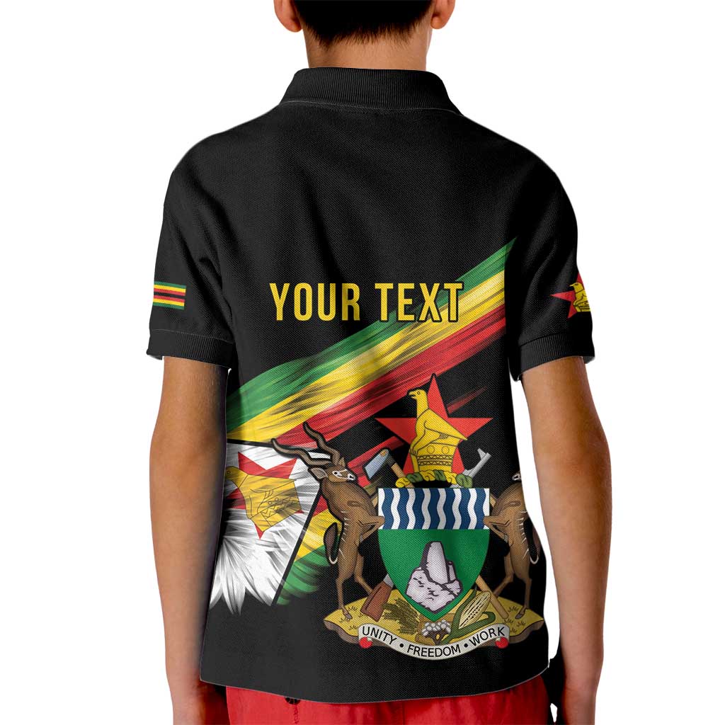 Zimbabwe Wings Flag Kid Polo Shirt Proudly Zimbabwean - Wonder Print Shop