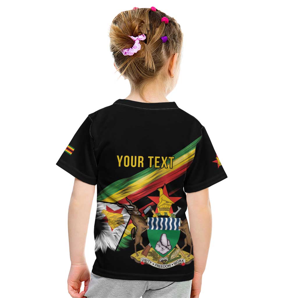Zimbabwe Wings Flag Kid T Shirt Proudly Zimbabwean - Wonder Print Shop