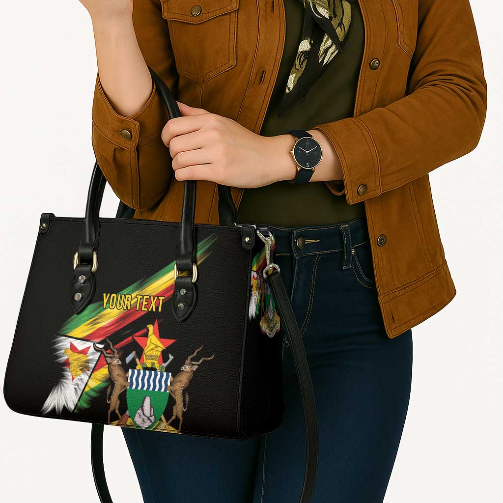 Zimbabwe Wings Flag Leather Bag Proudly Zimbabwean - Wonder Print Shop