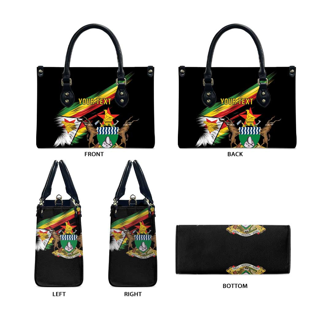 Zimbabwe Wings Flag Leather Bag Proudly Zimbabwean - Wonder Print Shop