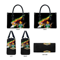 Zimbabwe Wings Flag Leather Bag Proudly Zimbabwean - Wonder Print Shop