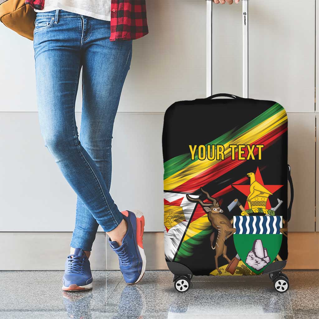 Zimbabwe Wings Flag Luggage Cover Proudly Zimbabwean - Wonder Print Shop