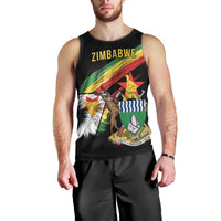 Zimbabwe Wings Flag Men Tank Top Proudly Zimbabwean - Wonder Print Shop