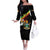 Zimbabwe Wings Flag Off The Shoulder Long Sleeve Dress Proudly Zimbabwean - Wonder Print Shop