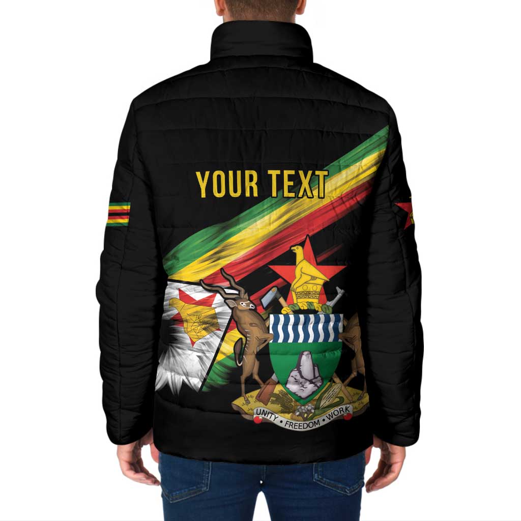 Zimbabwe Wings Flag Padded Jacket Proudly Zimbabwean - Wonder Print Shop