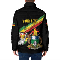 Zimbabwe Wings Flag Padded Jacket Proudly Zimbabwean - Wonder Print Shop