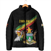 Zimbabwe Wings Flag Padded Jacket Proudly Zimbabwean - Wonder Print Shop