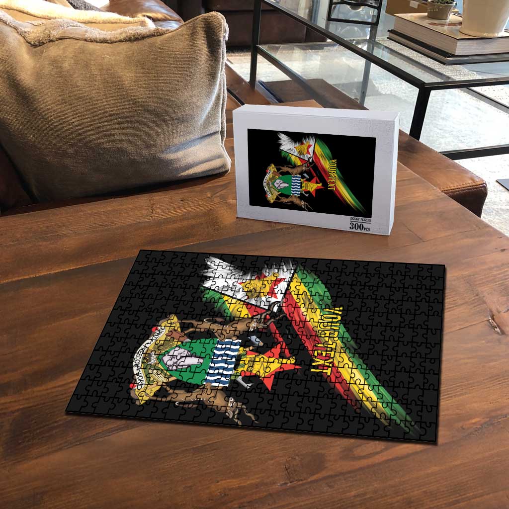 Zimbabwe Wings Flag Puzzle Proudly Zimbabwean - Wonder Print Shop