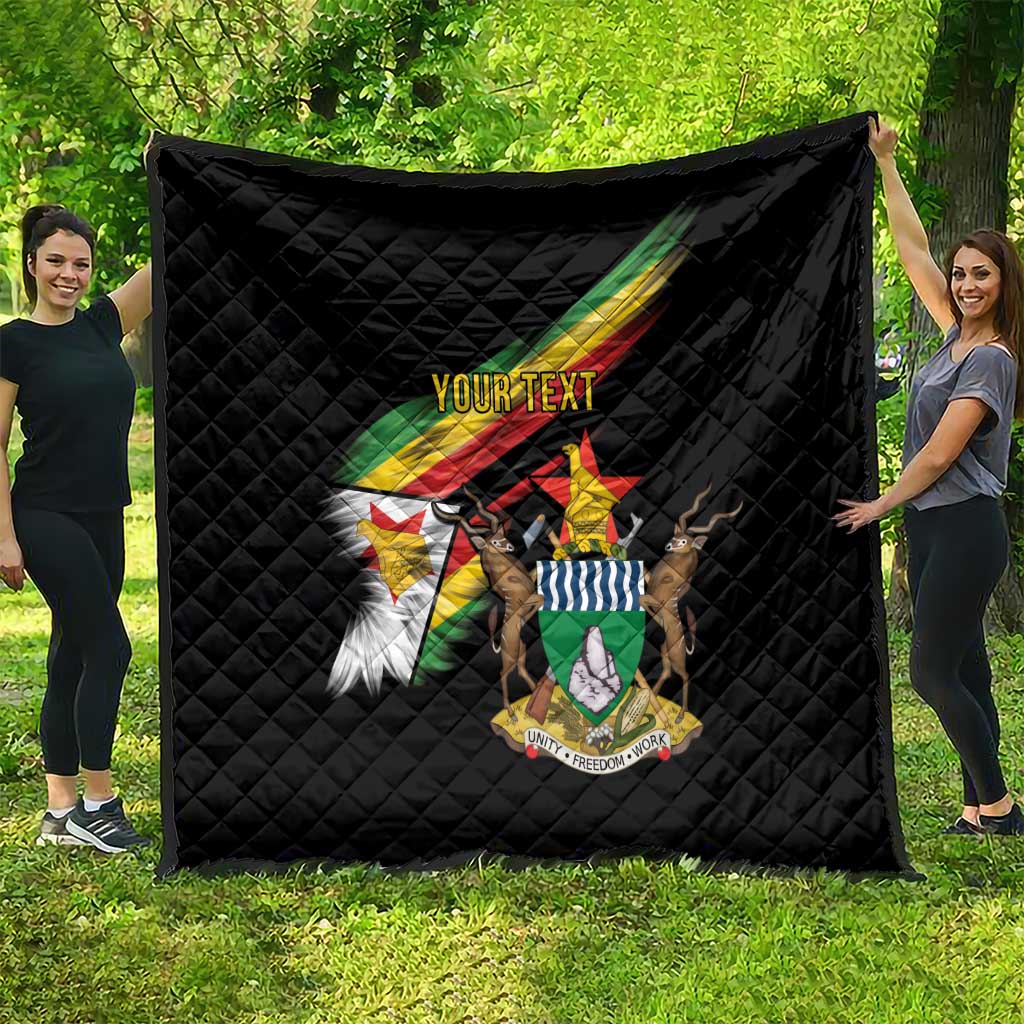 Zimbabwe Wings Flag Quilt Proudly Zimbabwean - Wonder Print Shop
