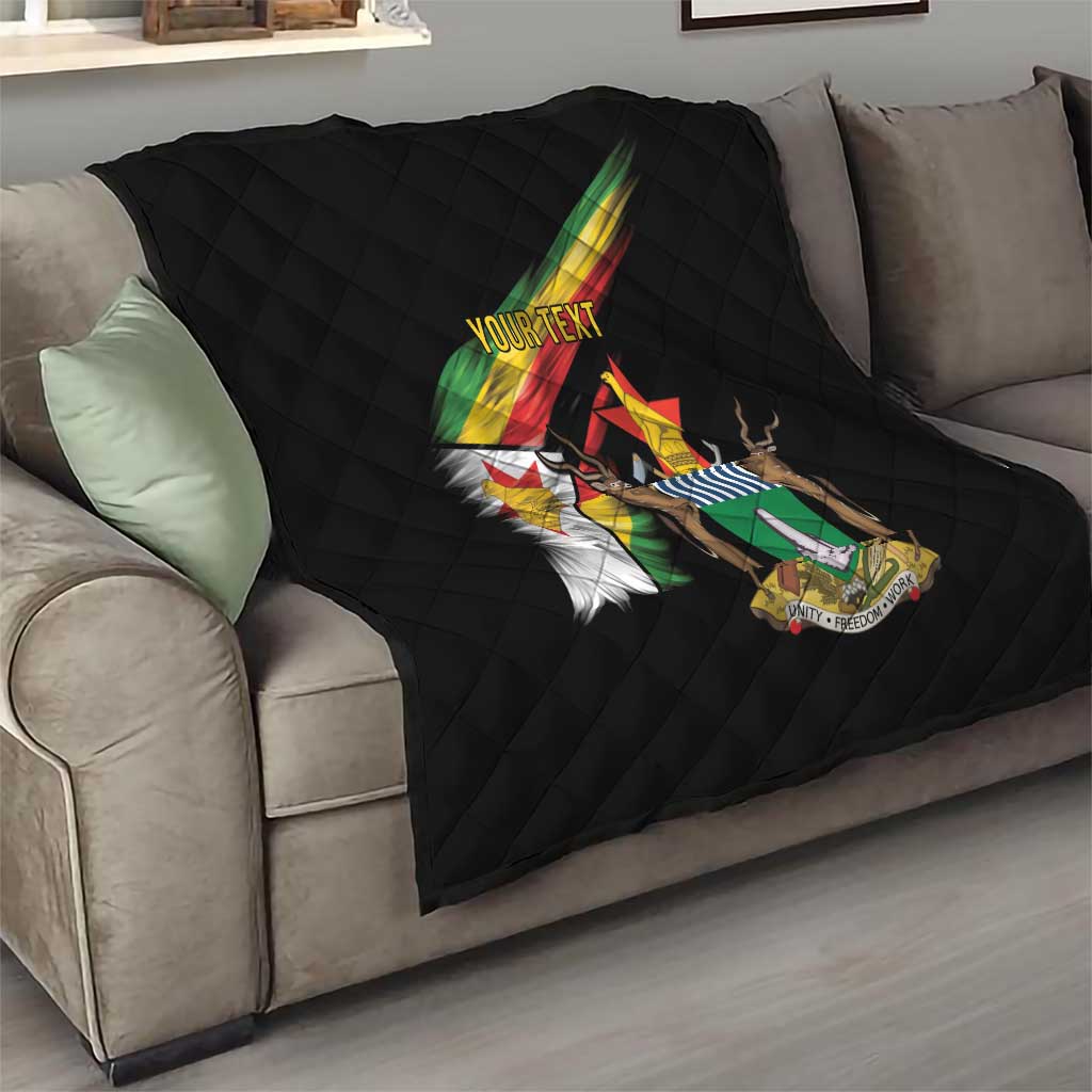 Zimbabwe Wings Flag Quilt Proudly Zimbabwean - Wonder Print Shop