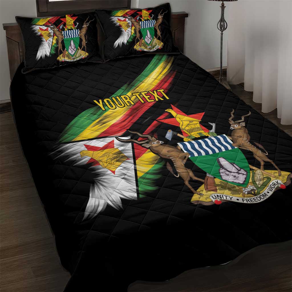 Zimbabwe Wings Flag Quilt Bed Set Proudly Zimbabwean - Wonder Print Shop