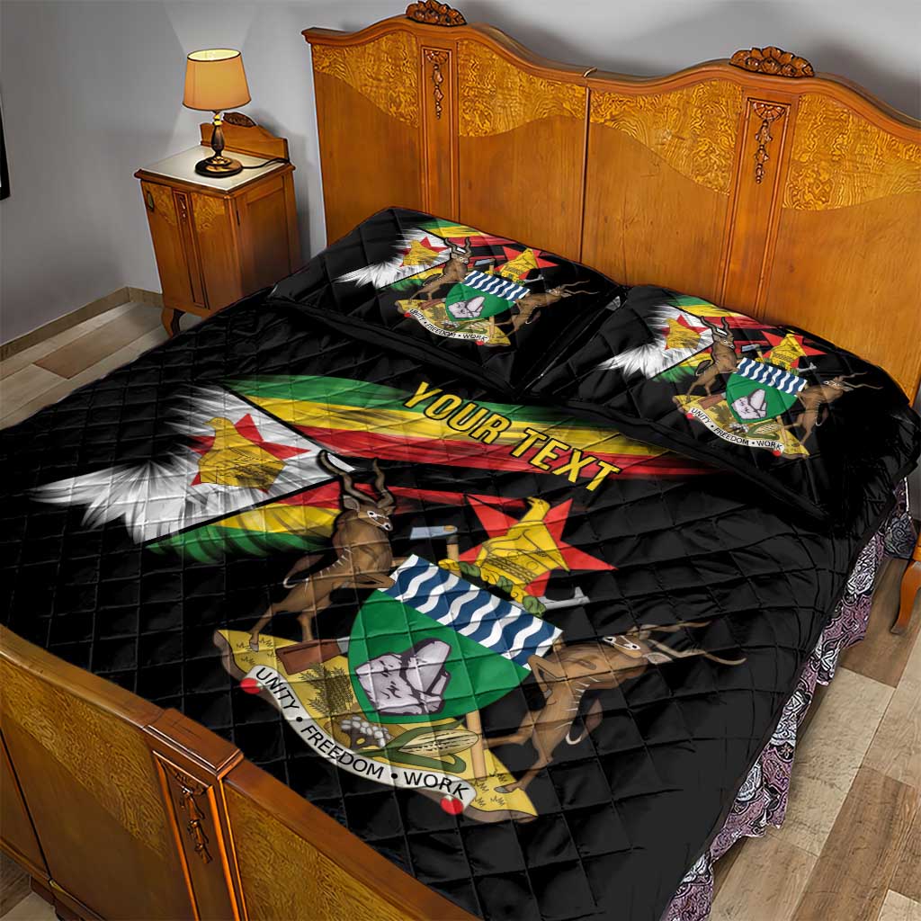 Zimbabwe Wings Flag Quilt Bed Set Proudly Zimbabwean - Wonder Print Shop