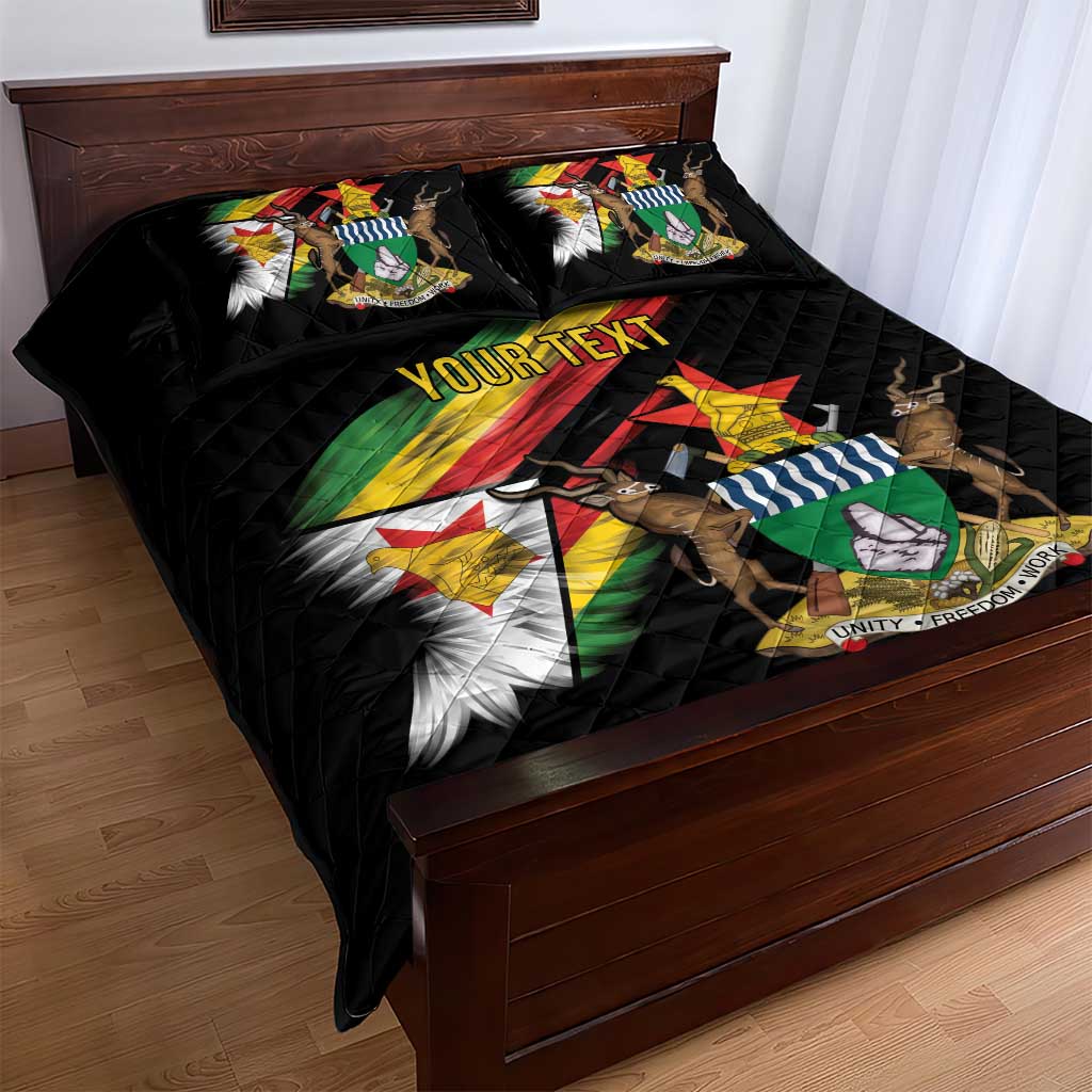 Zimbabwe Wings Flag Quilt Bed Set Proudly Zimbabwean - Wonder Print Shop
