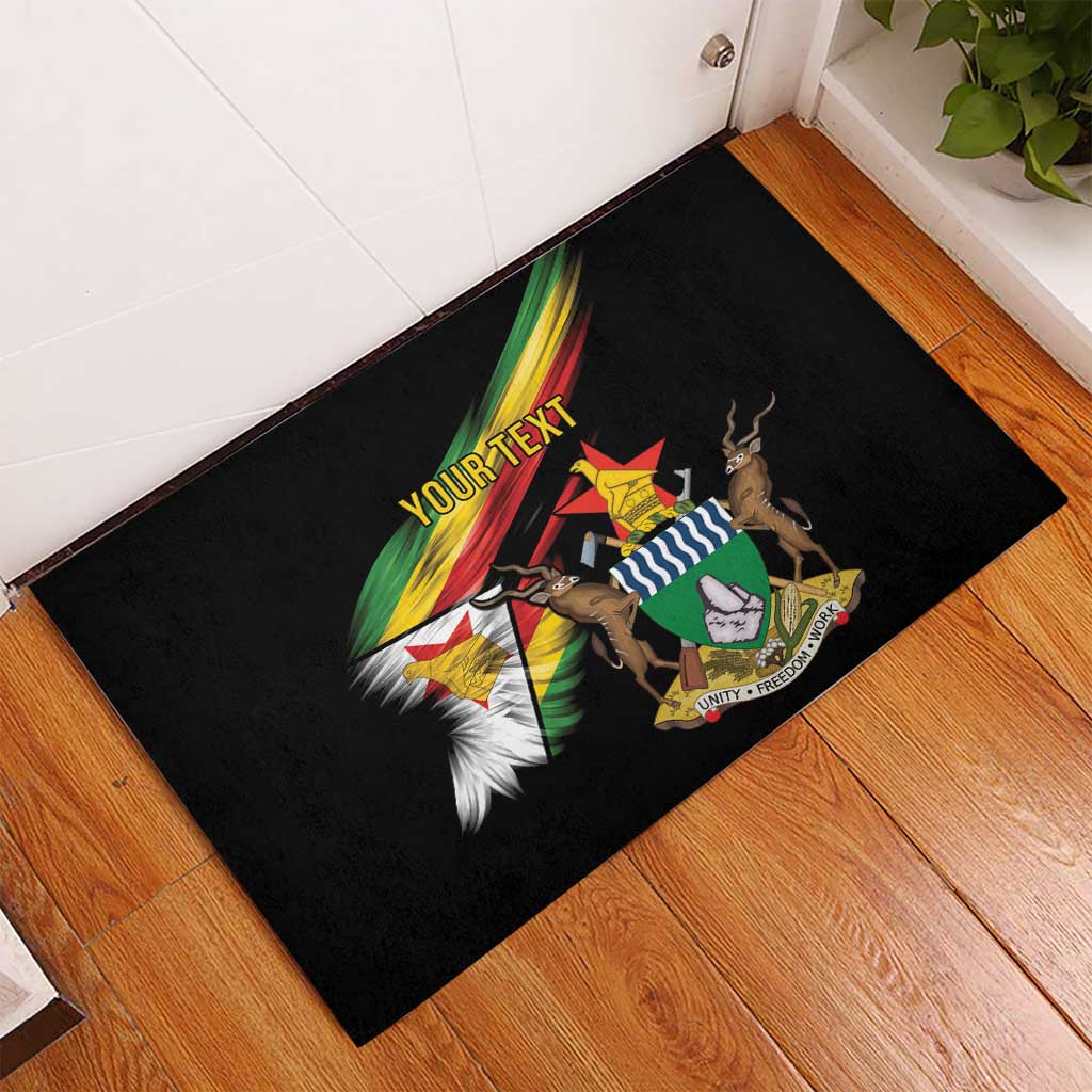 Zimbabwe Wings Flag Rubber Doormat Proudly Zimbabwean - Wonder Print Shop