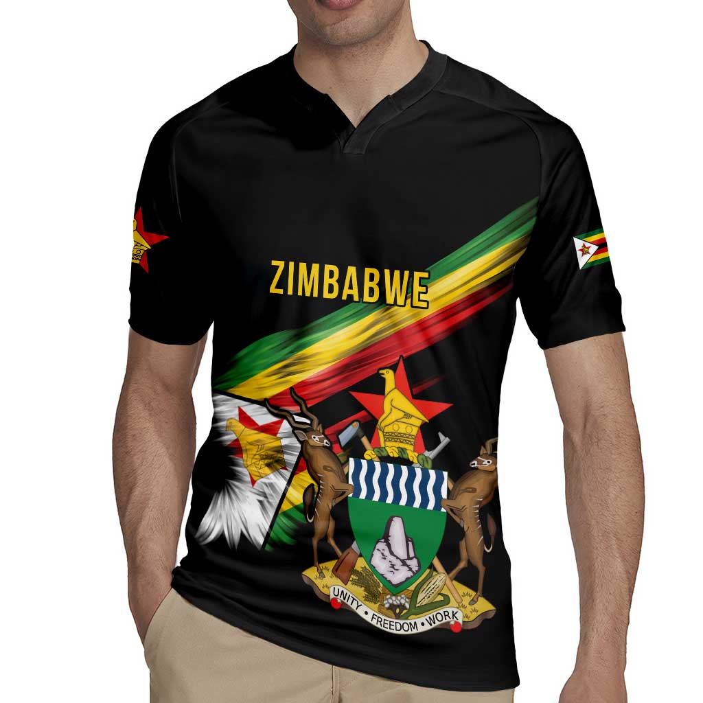 Zimbabwe Wings Flag Rugby Jersey Proudly Zimbabwean - Wonder Print Shop
