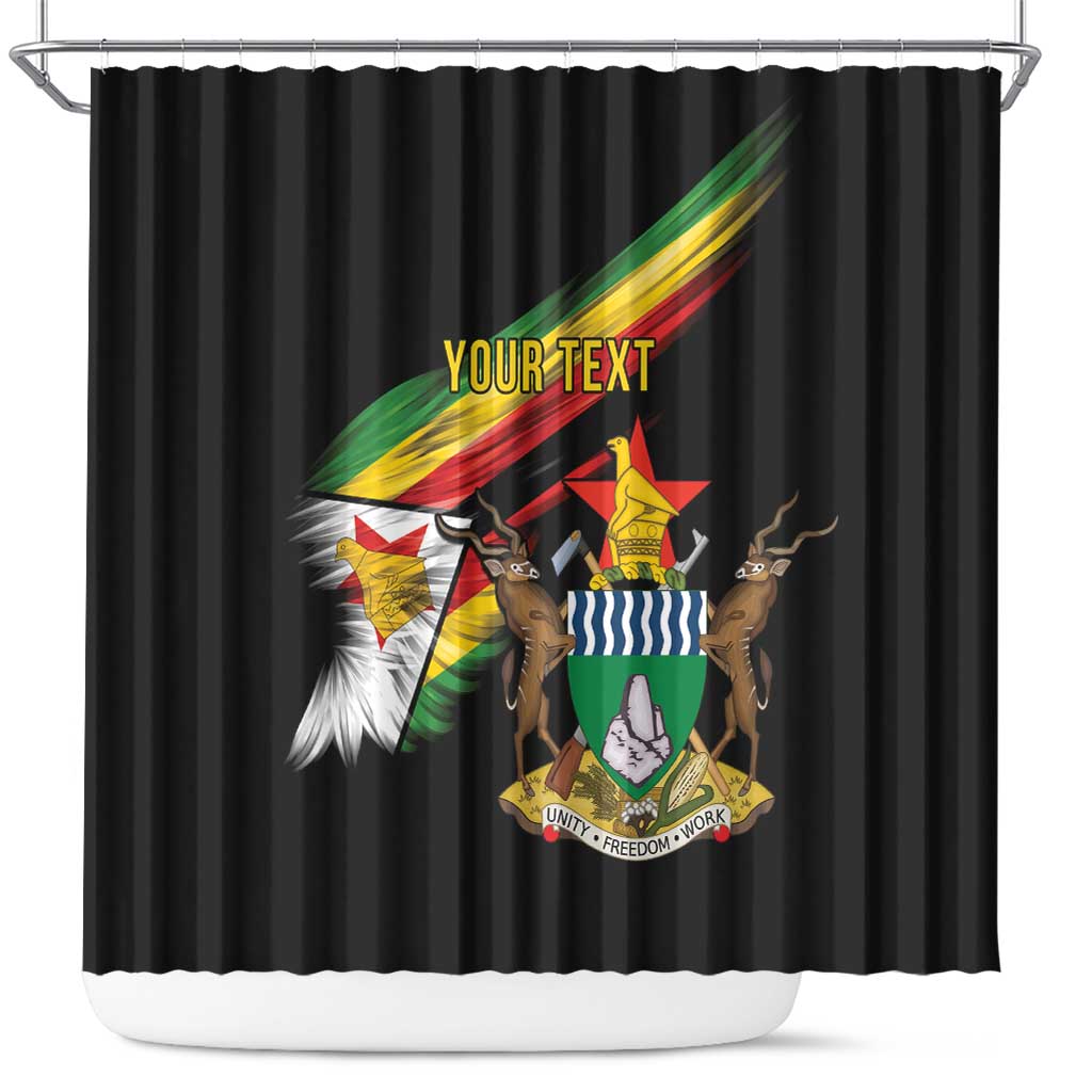 Zimbabwe Wings Flag Shower Curtain Proudly Zimbabwean - Wonder Print Shop