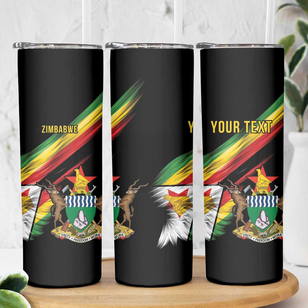 Zimbabwe Wings Flag Skinny Tumbler Proudly Zimbabwean - Wonder Print Shop
