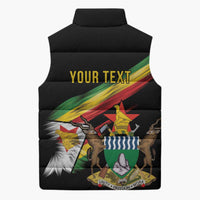 Zimbabwe Wings Flag Sleeveless Puffer Jacket Proudly Zimbabwean - Wonder Print Shop