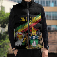 Zimbabwe Wings Flag Sleeveless Puffer Jacket Proudly Zimbabwean - Wonder Print Shop
