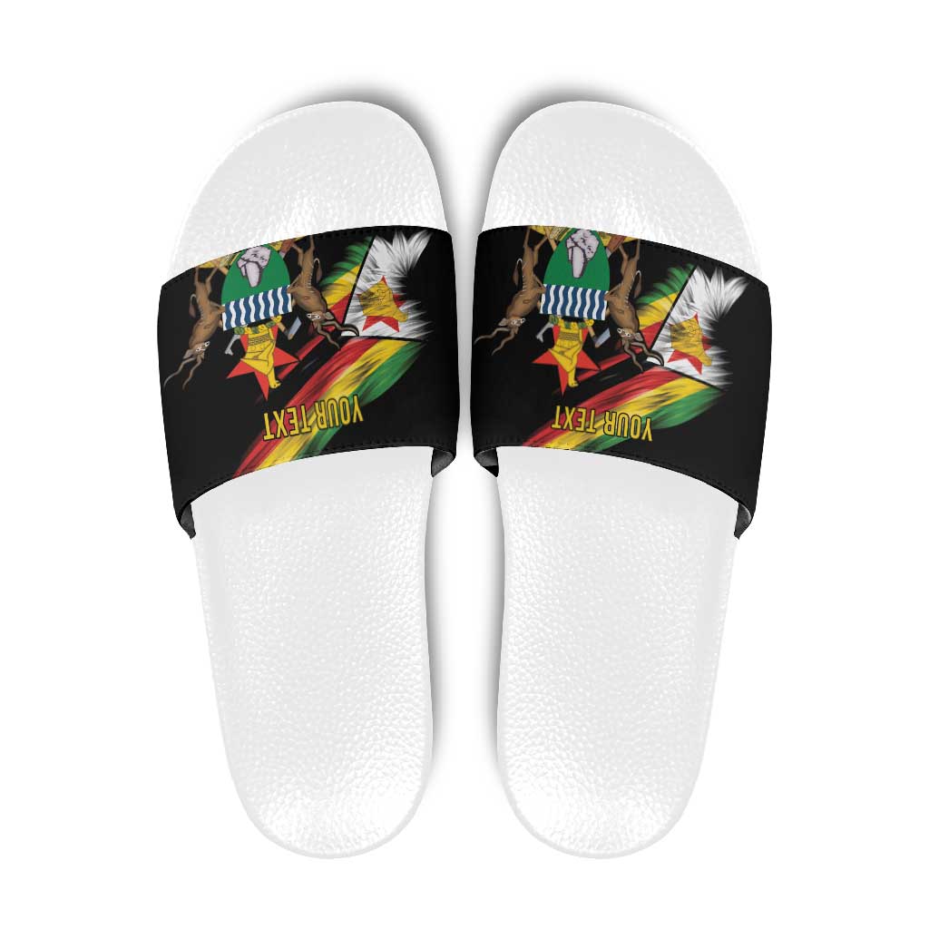 Zimbabwe Wings Flag Slide Sandals Proudly Zimbabwean - Wonder Print Shop