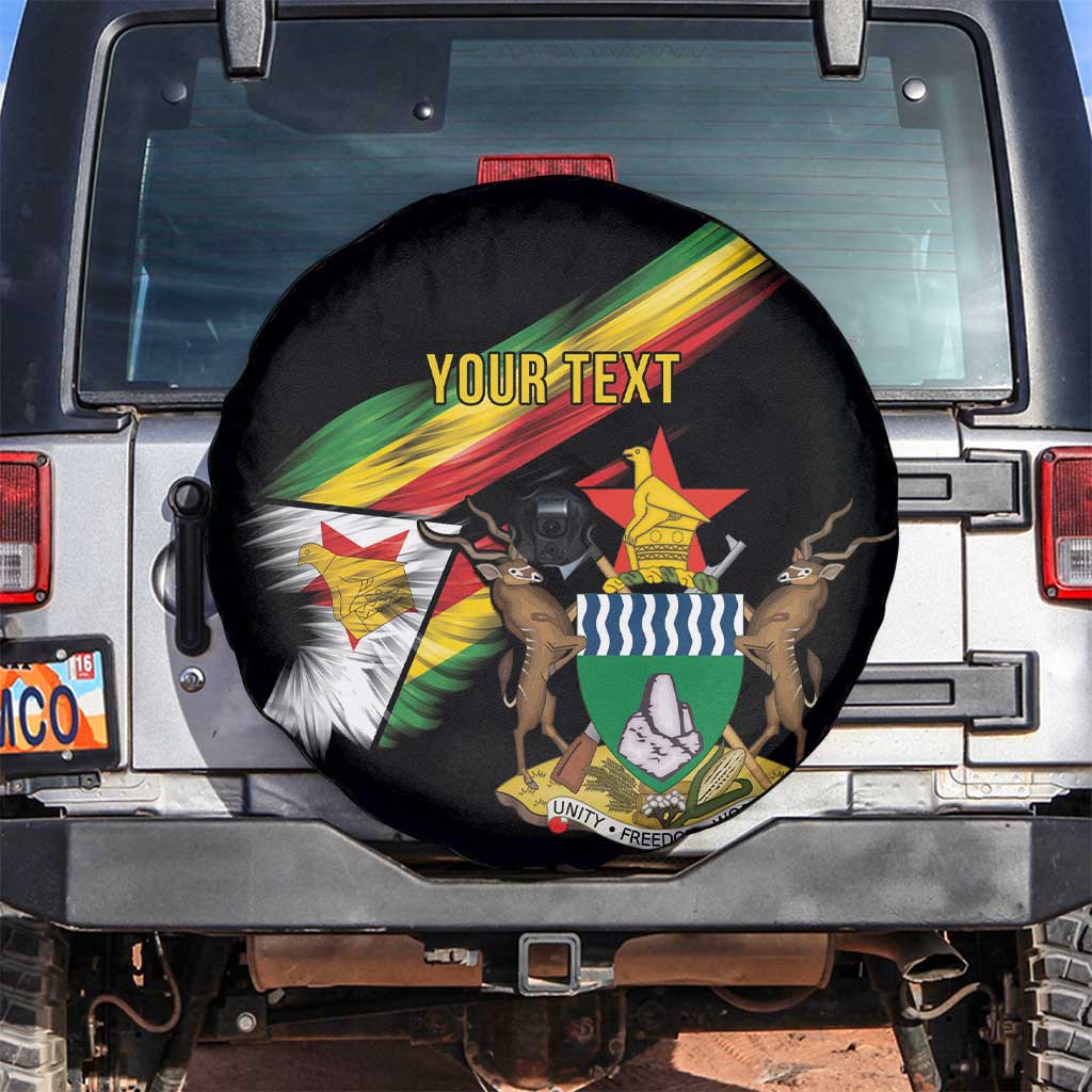 Zimbabwe Wings Flag Spare Tire Cover Proudly Zimbabwean - Wonder Print Shop