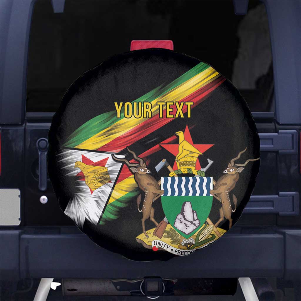 Zimbabwe Wings Flag Spare Tire Cover Proudly Zimbabwean - Wonder Print Shop