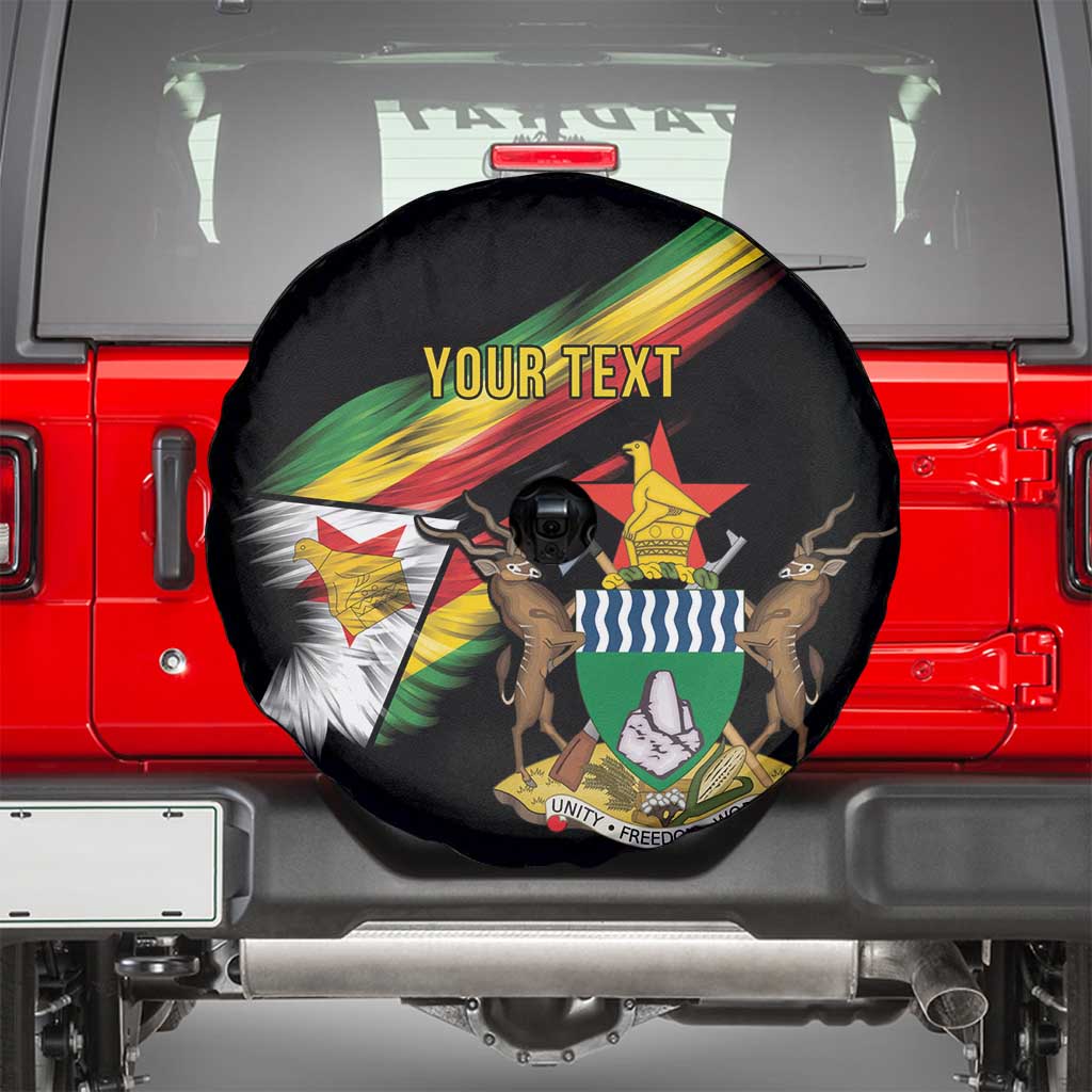 Zimbabwe Wings Flag Spare Tire Cover Proudly Zimbabwean - Wonder Print Shop