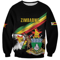 Zimbabwe Wings Flag Sweatshirt Proudly Zimbabwean - Wonder Print Shop