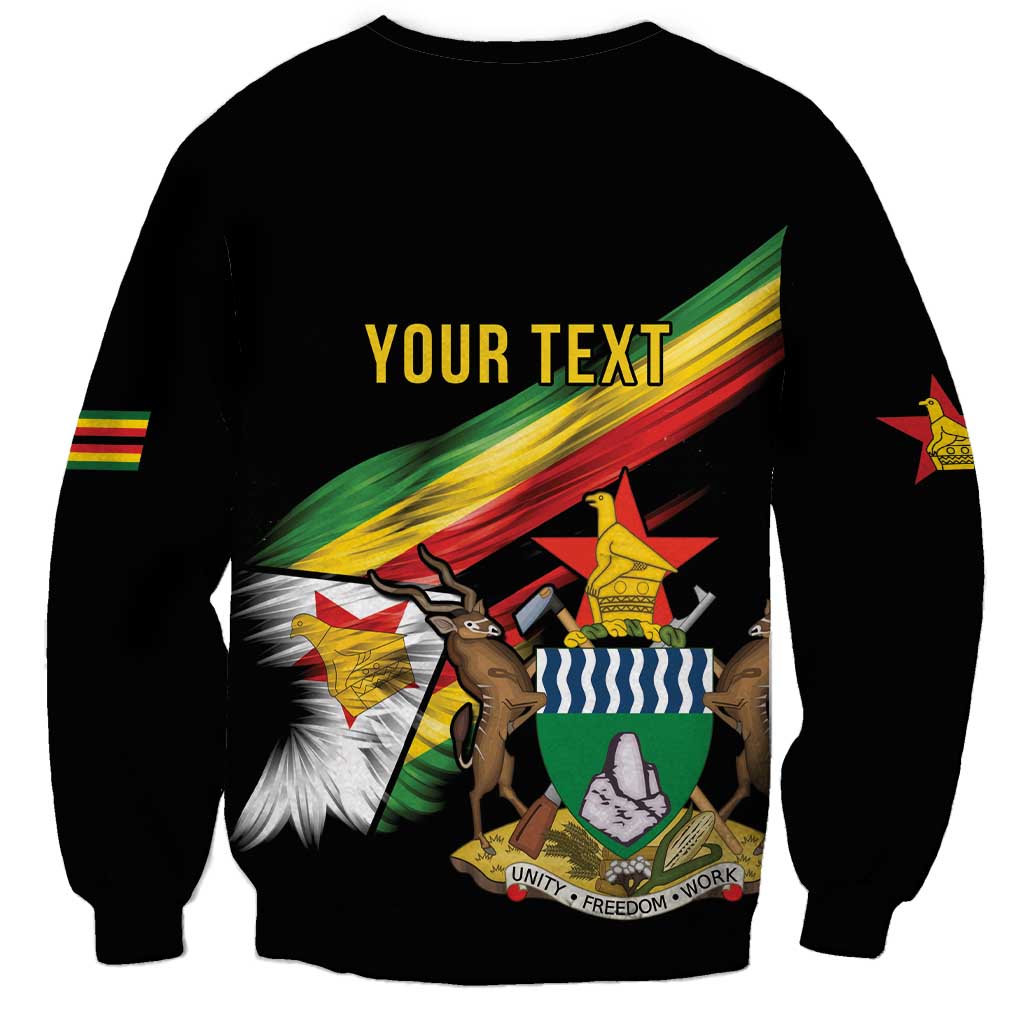 Zimbabwe Wings Flag Sweatshirt Proudly Zimbabwean - Wonder Print Shop