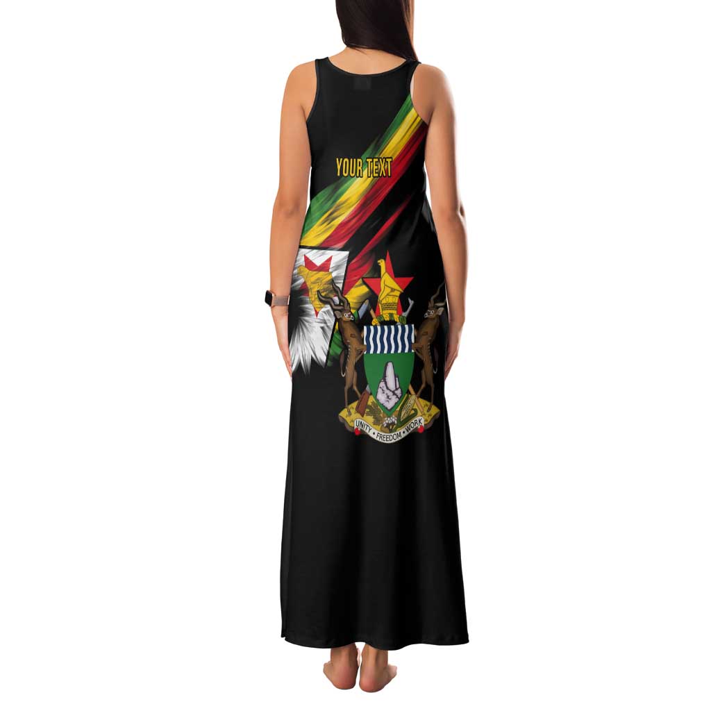 Zimbabwe Wings Flag Tank Maxi Dress Proudly Zimbabwean - Wonder Print Shop