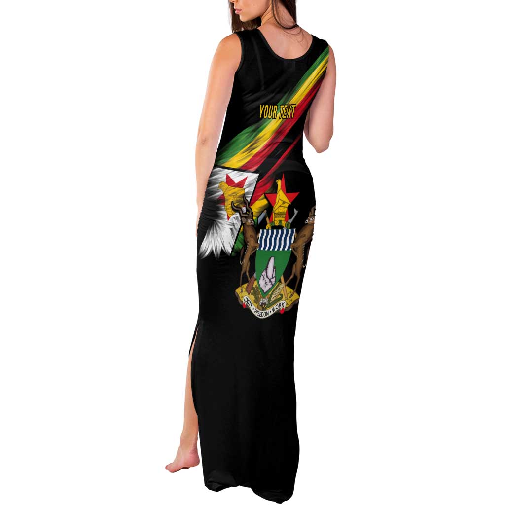 Zimbabwe Wings Flag Tank Maxi Dress Proudly Zimbabwean - Wonder Print Shop