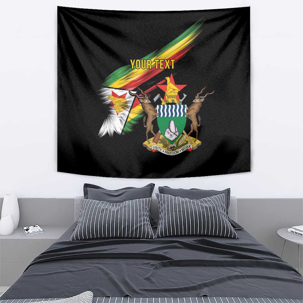 Zimbabwe Wings Flag Tapestry Proudly Zimbabwean - Wonder Print Shop