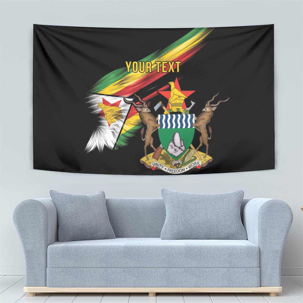 Zimbabwe Wings Flag Tapestry Proudly Zimbabwean - Wonder Print Shop