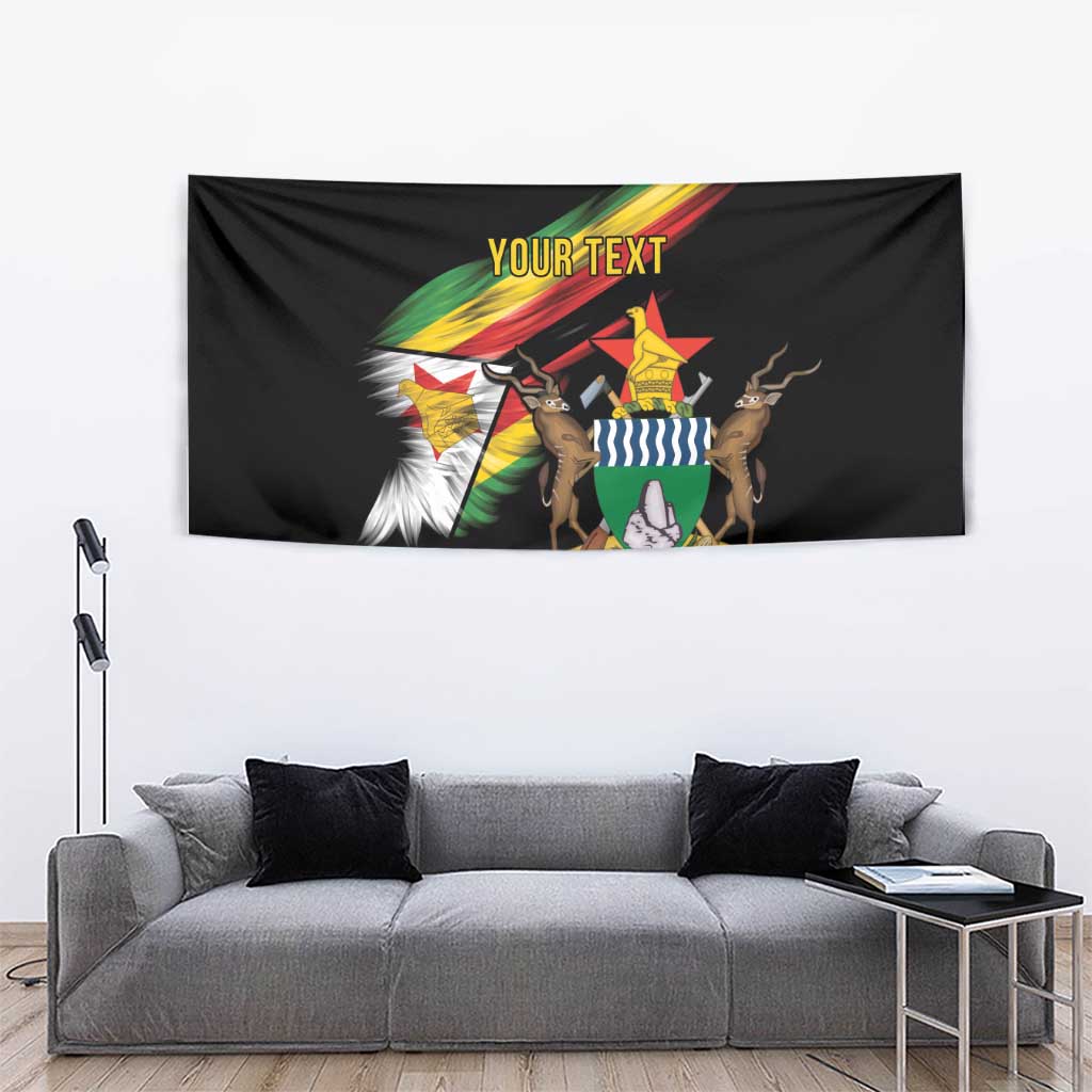 Zimbabwe Wings Flag Tapestry Proudly Zimbabwean - Wonder Print Shop