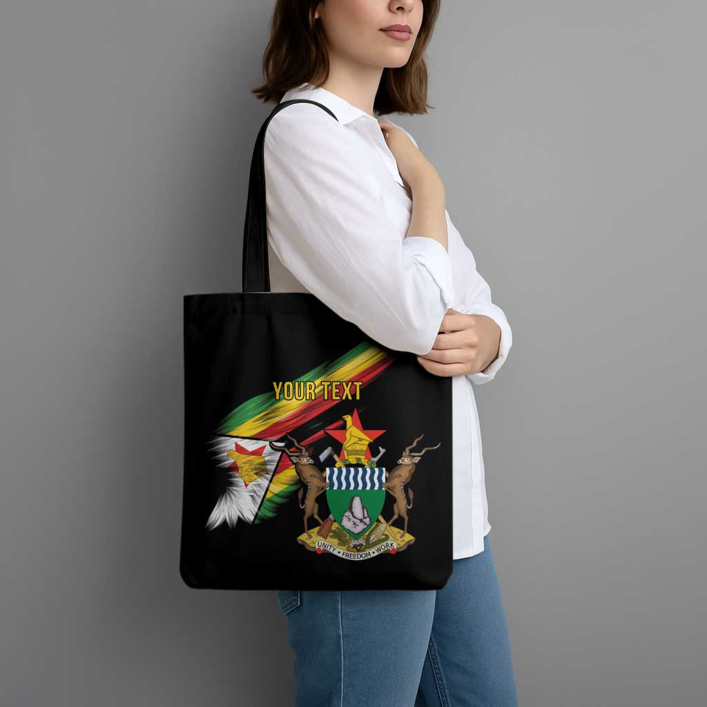 Zimbabwe Wings Flag Tote Bag Proudly Zimbabwean - Wonder Print Shop