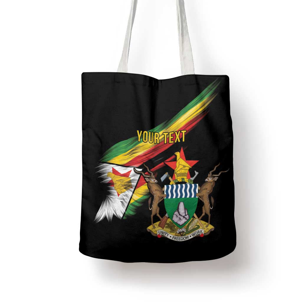 Zimbabwe Wings Flag Tote Bag Proudly Zimbabwean - Wonder Print Shop