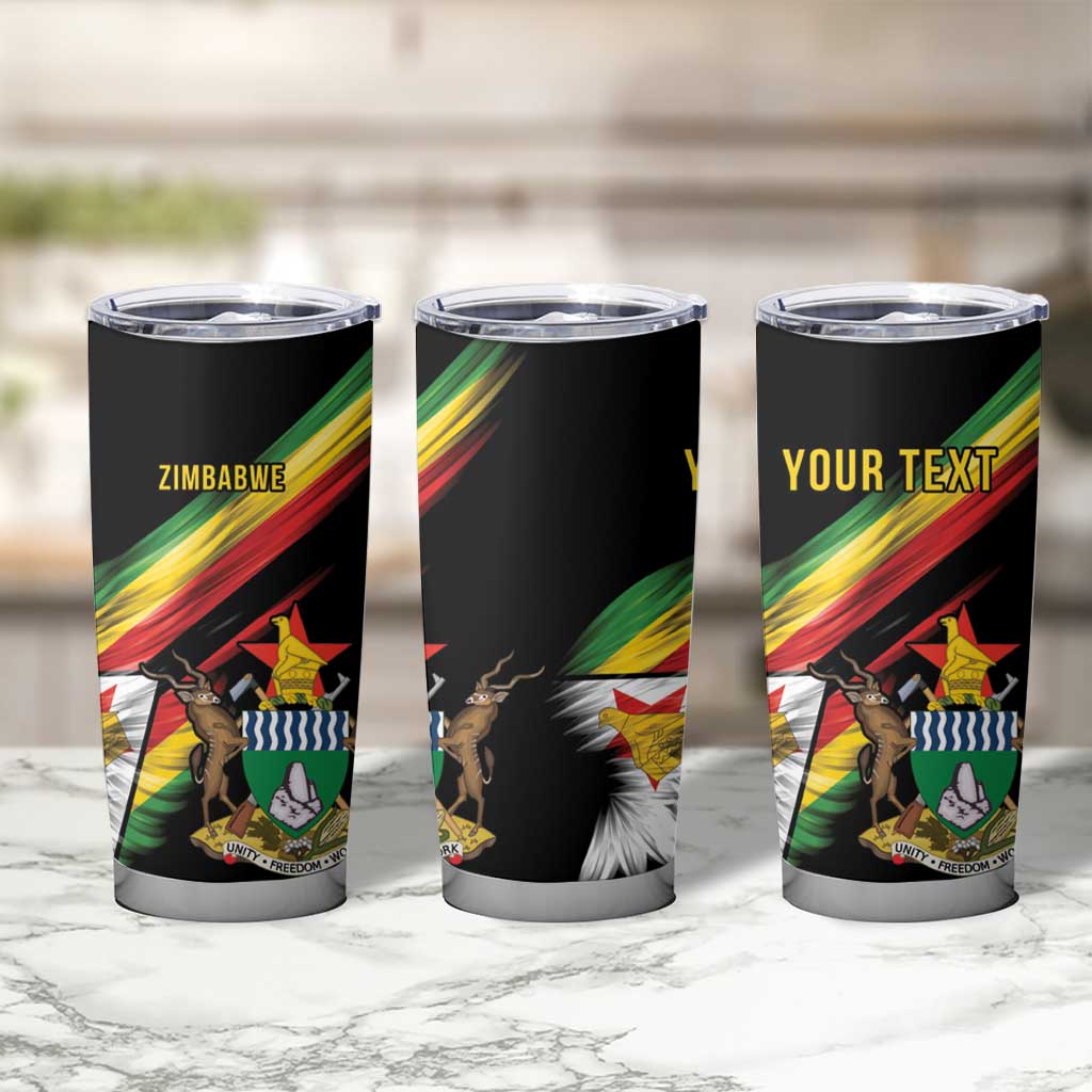 Zimbabwe Wings Flag Tumbler Cup Proudly Zimbabwean - Wonder Print Shop