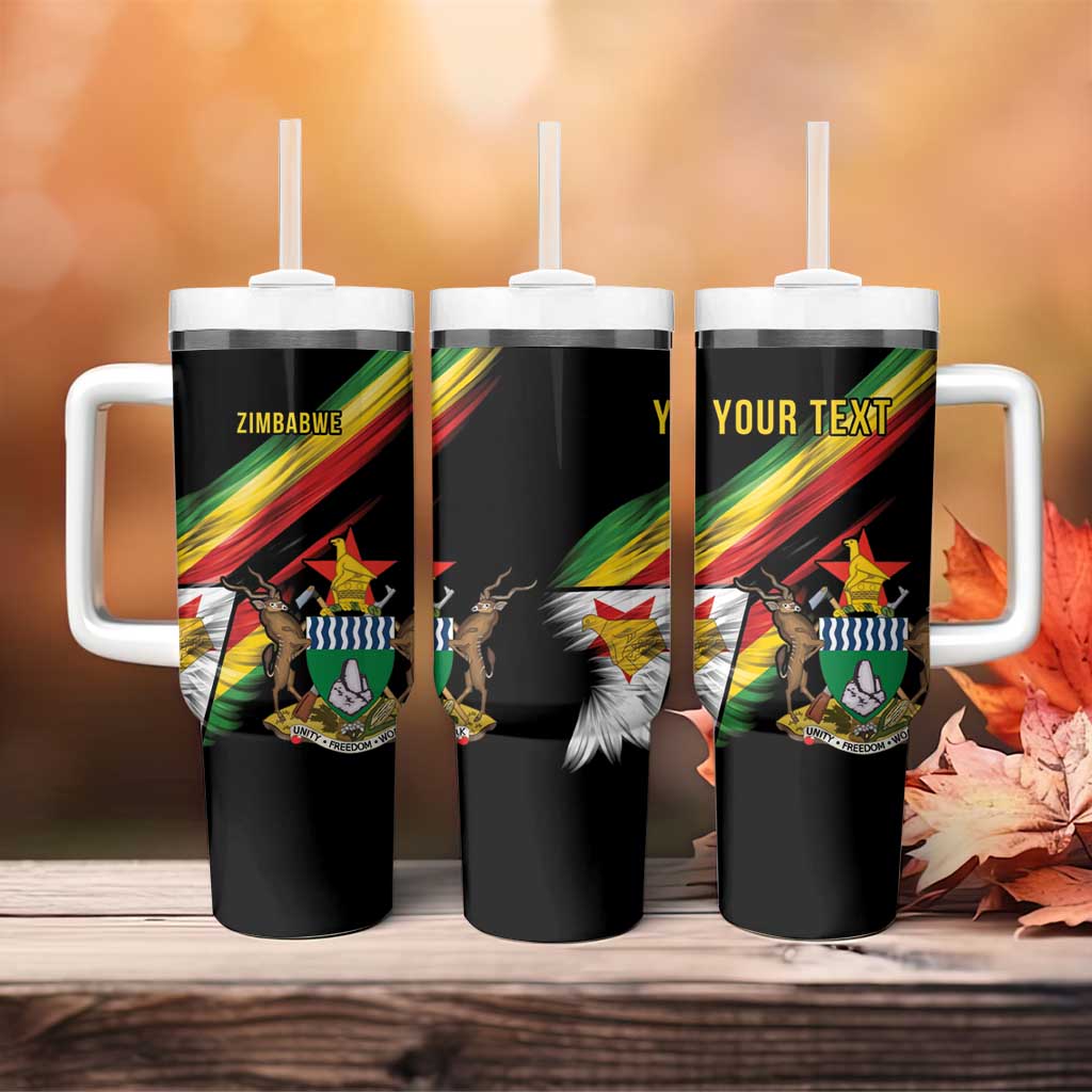 Zimbabwe Wings Flag Tumbler With Handle Proudly Zimbabwean - Wonder Print Shop