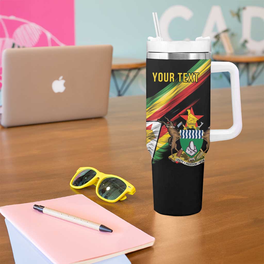 Zimbabwe Wings Flag Tumbler With Handle Proudly Zimbabwean - Wonder Print Shop