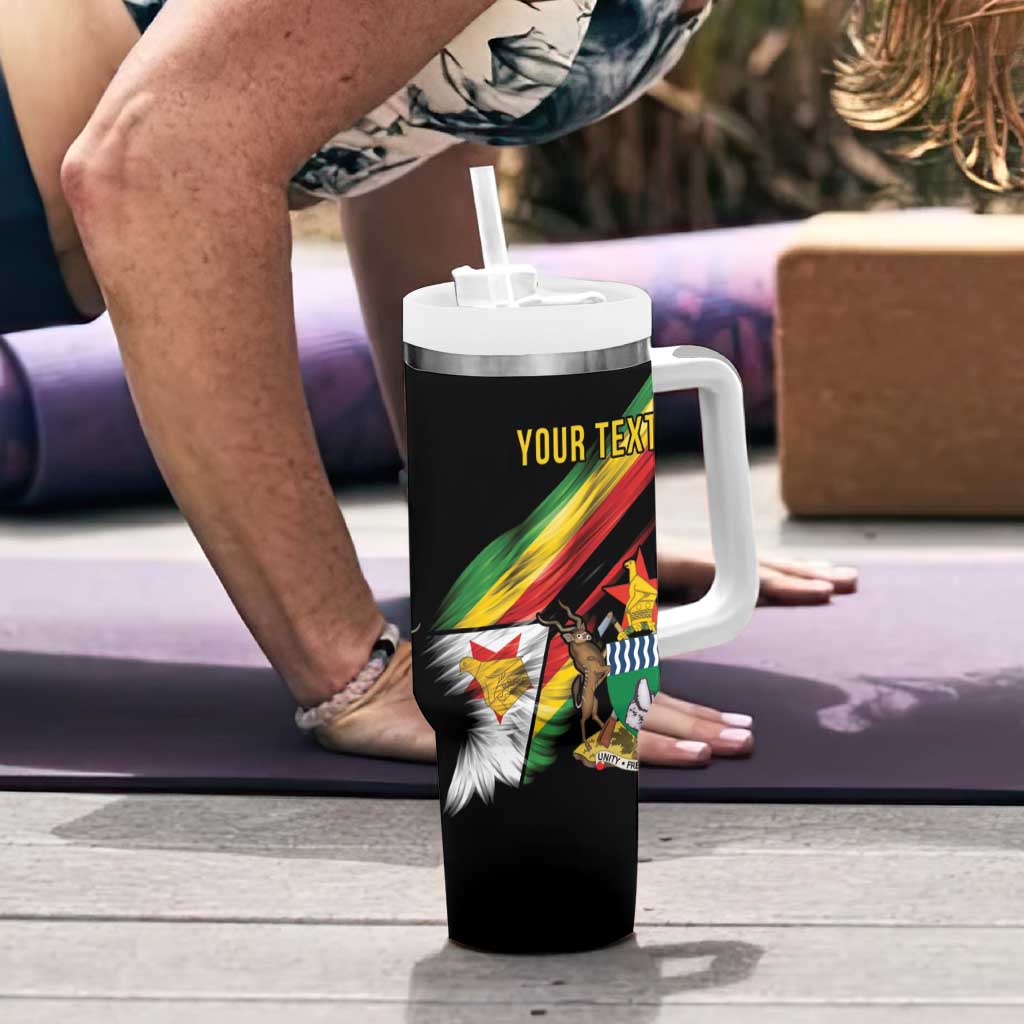 Zimbabwe Wings Flag Tumbler With Handle Proudly Zimbabwean - Wonder Print Shop