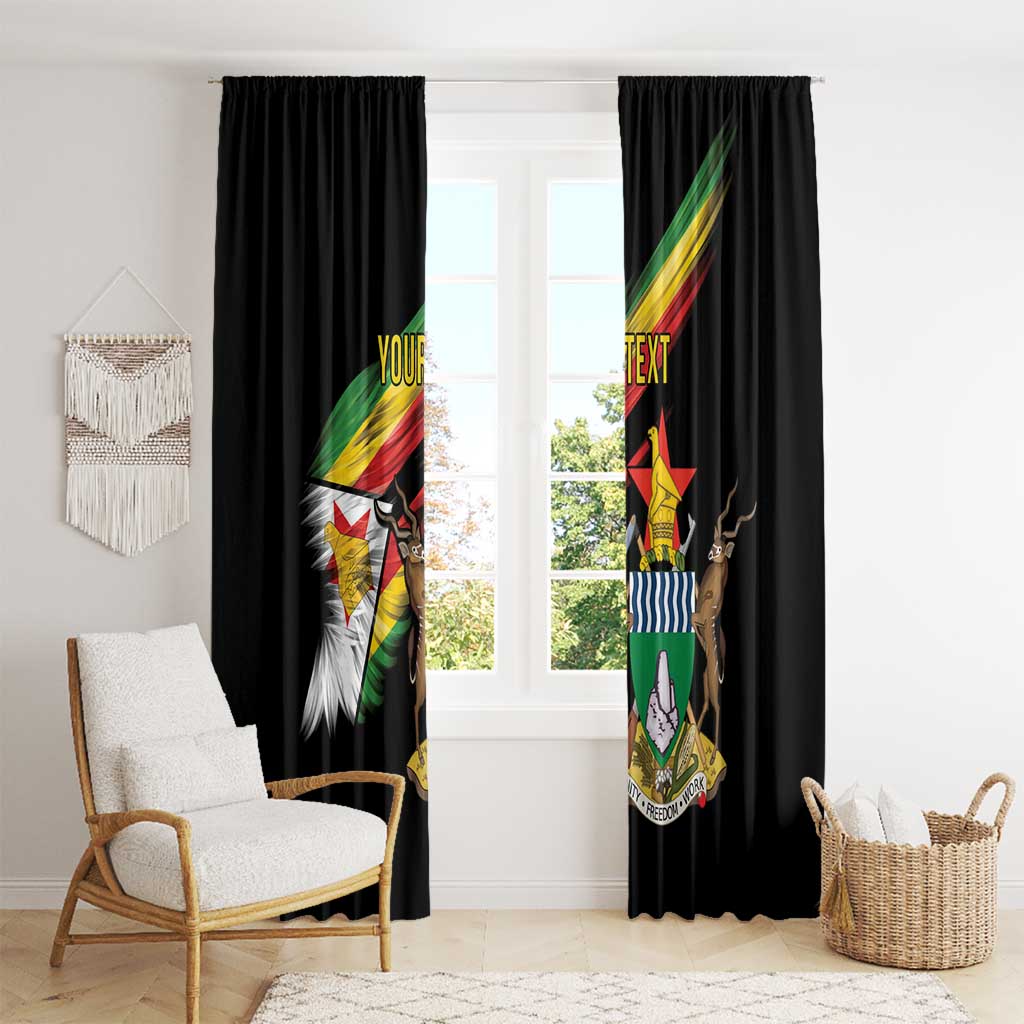 Zimbabwe Wings Flag Window Curtain Proudly Zimbabwean - Wonder Print Shop