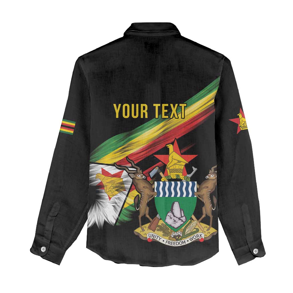 Zimbabwe Wings Flag Women Casual Shirt Proudly Zimbabwean - Wonder Print Shop