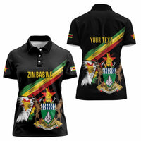 Zimbabwe Wings Flag Women Polo Shirt Proudly Zimbabwean - Wonder Print Shop